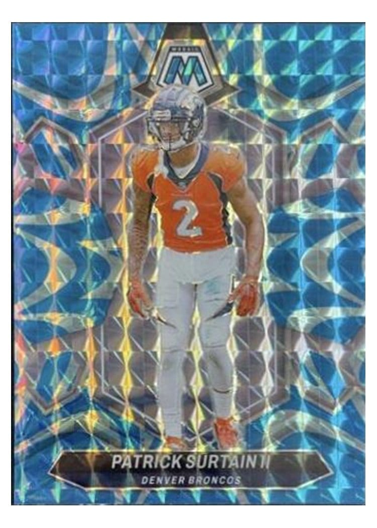 2024 Panini Mosaic Base Set Patrick Surtain II Blue Reactive #70 card