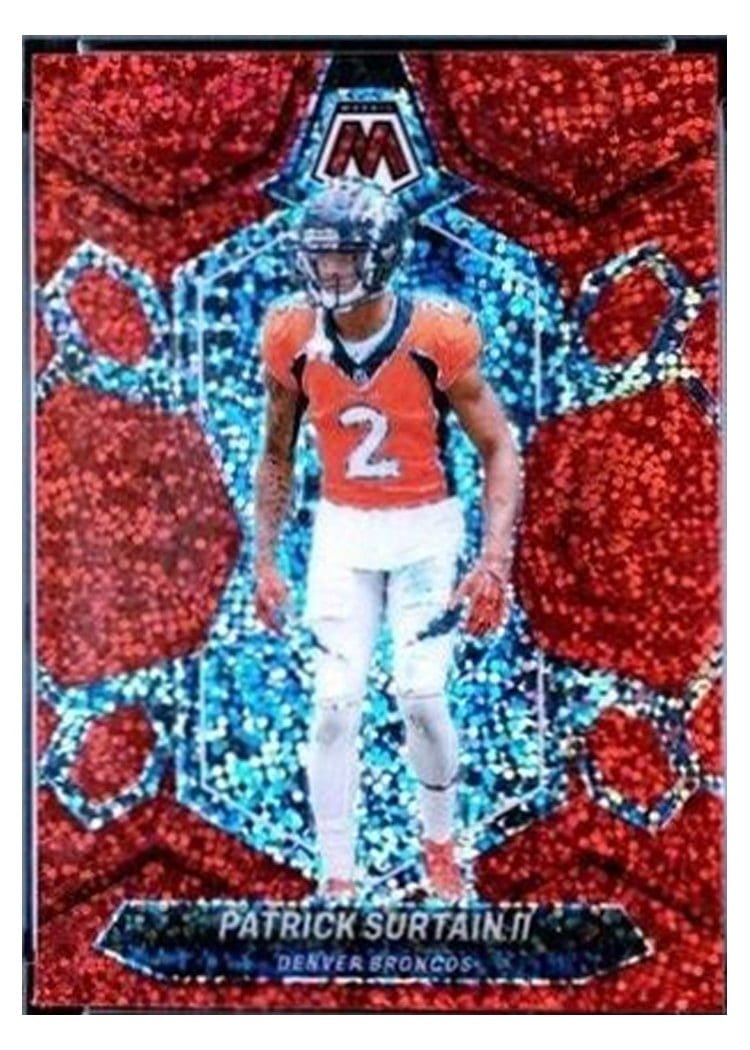 2024 Panini Mosaic Base Set Patrick Surtain II Red Sparkle #70 card