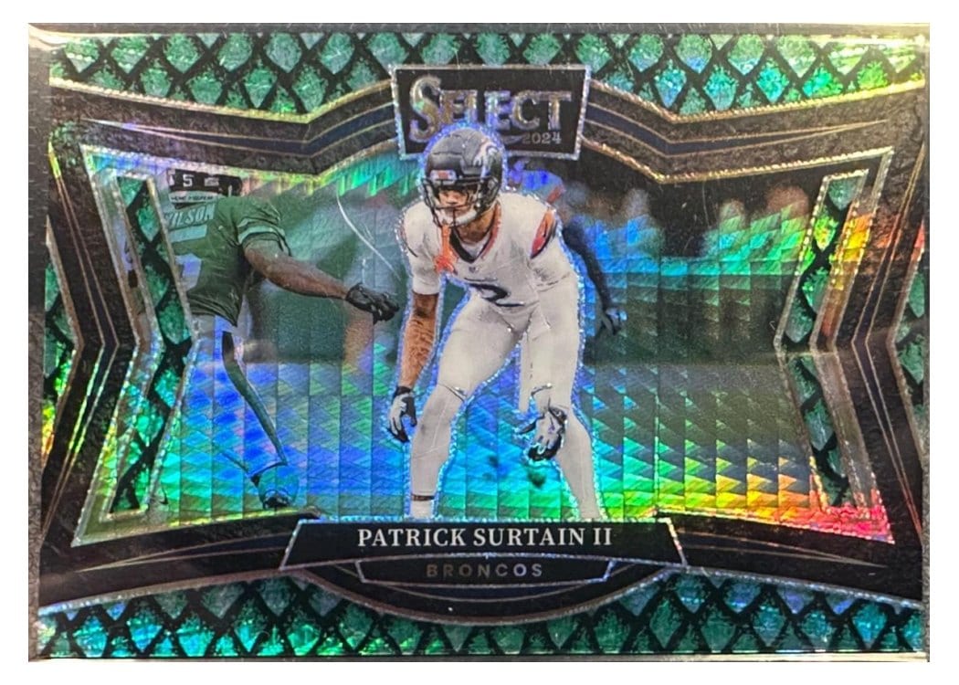 2024 Panini Select Base Set Patrick Surtain II Dragon Scale Prizm #486 card