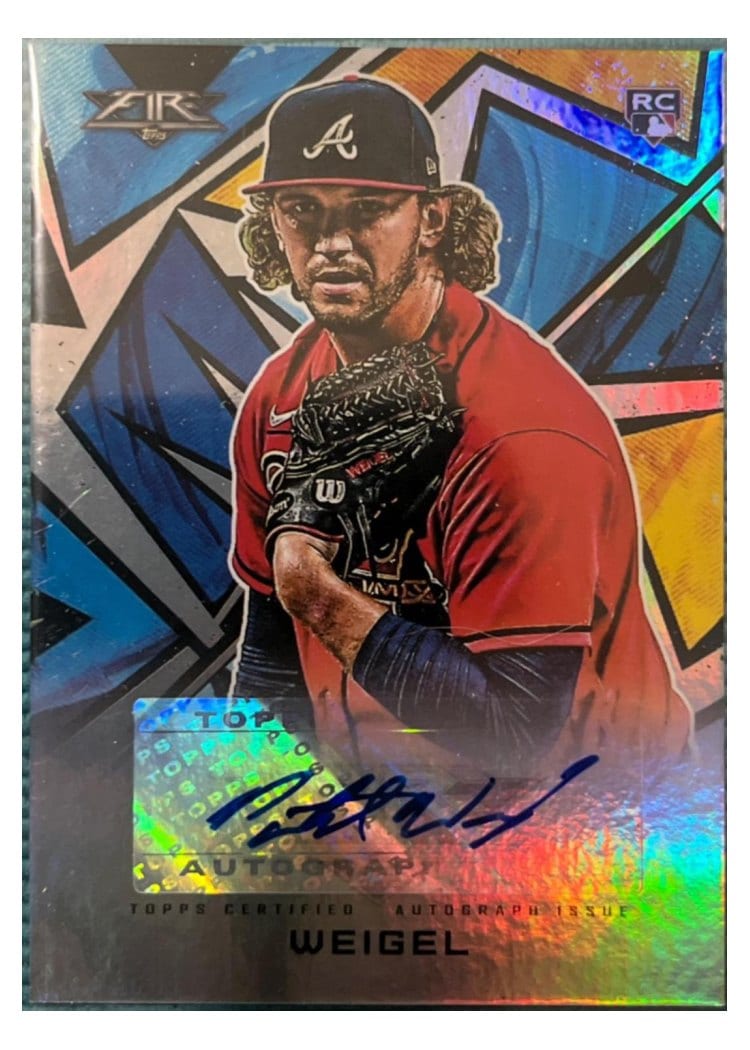 2021 Topps Fire Autographs Patrick Weigel #AV-PW card