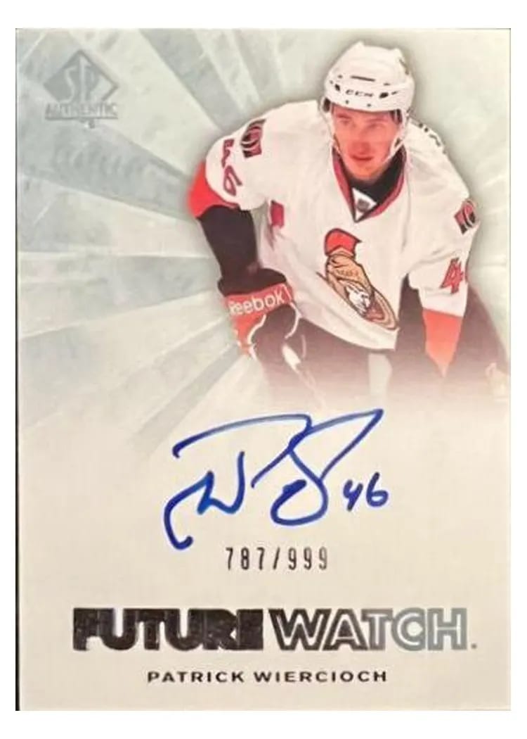 2011 SP Authentic Patrick Wiercioch #269 card