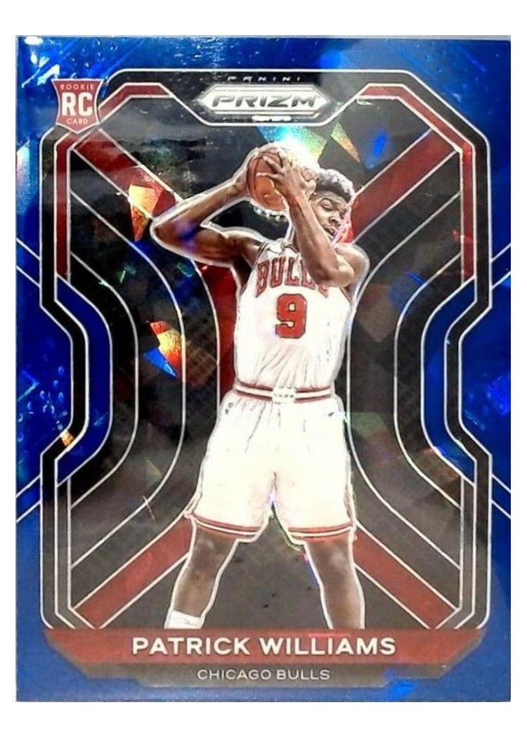 2020-21 Panini Prizm Base Set Patrick Williams Blue Ice Prizm #288 card