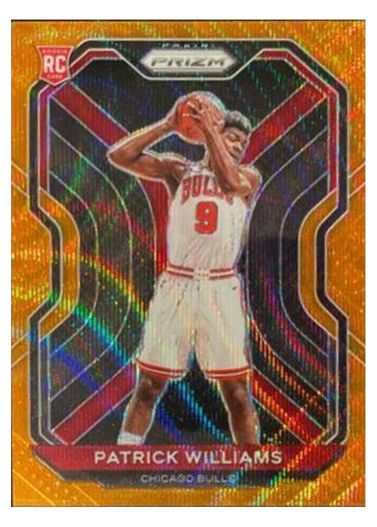 2020-21 Panini Prizm Base Set Patrick Williams Orange Wave Prizm #288 card