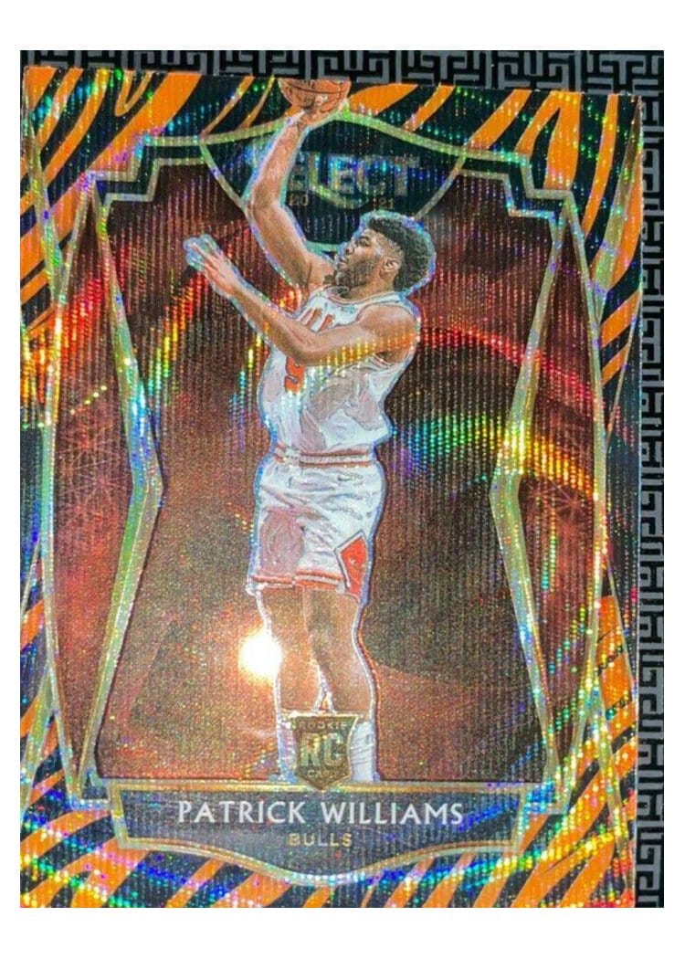 2020-21 Panini Select Base Set Patrick Williams Tiger Prizm #185 card