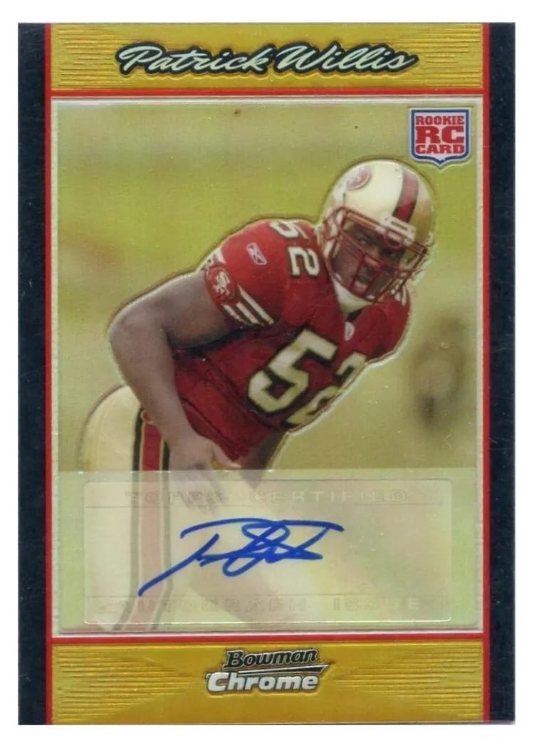 2007 Bowman Chrome Patrick Willis #BC93 card