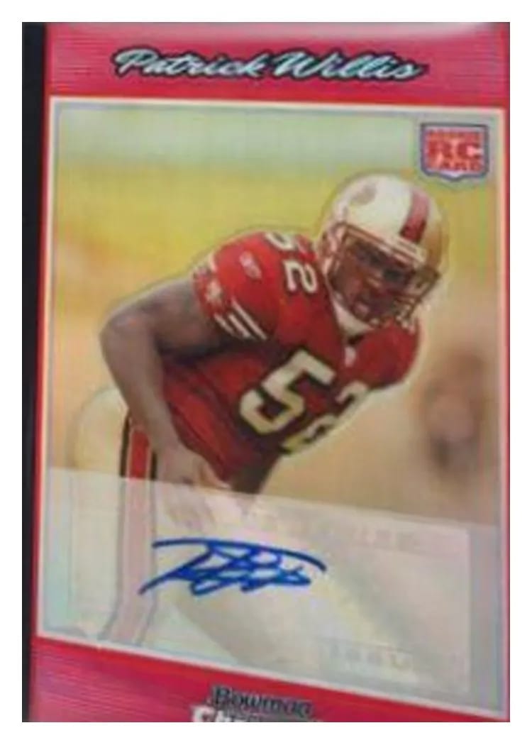 2007 Bowman Chrome Patrick Willis #BC93 card