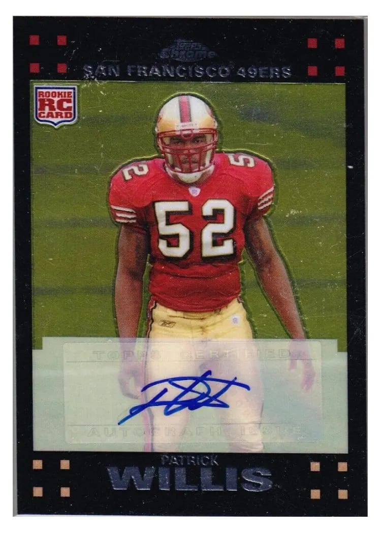2007 Topps Chrome Patrick Willis #TC240 card