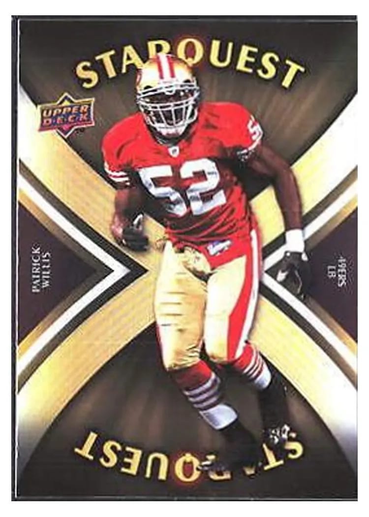 2008 Upper Deck Starquest Patrick Willis Rainbow Gold #SQ24 card