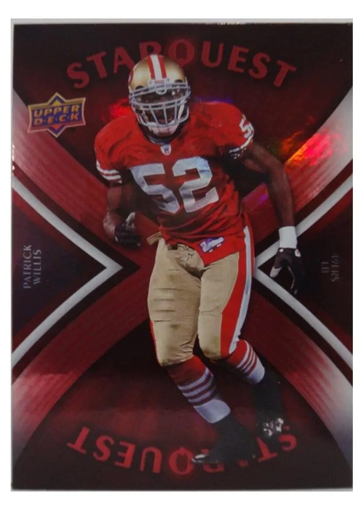 2008 Upper Deck Starquest Patrick Willis Rainbow Green #SQ24 card