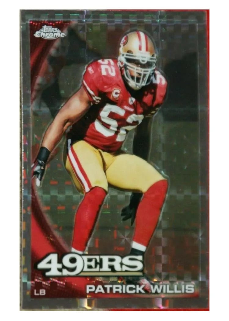2010 Topps Chrome Patrick Willis #C182 card