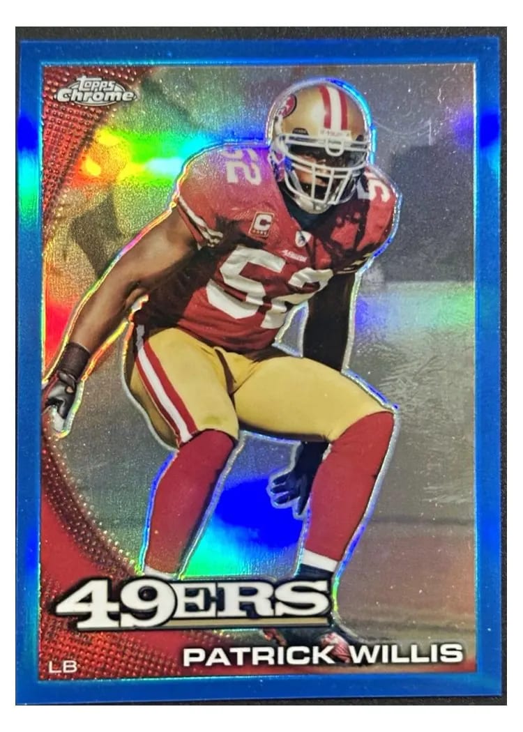 2010 Topps Chrome Patrick Willis #C182 card