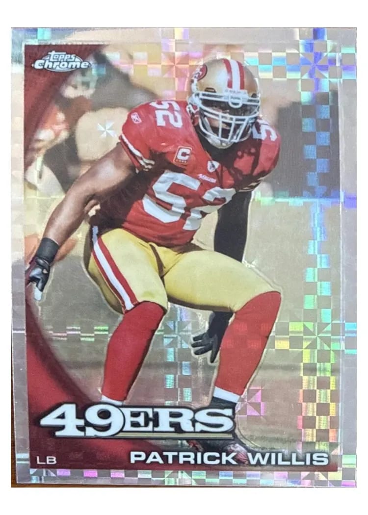 2010 Topps Chrome Patrick Willis #C182 card
