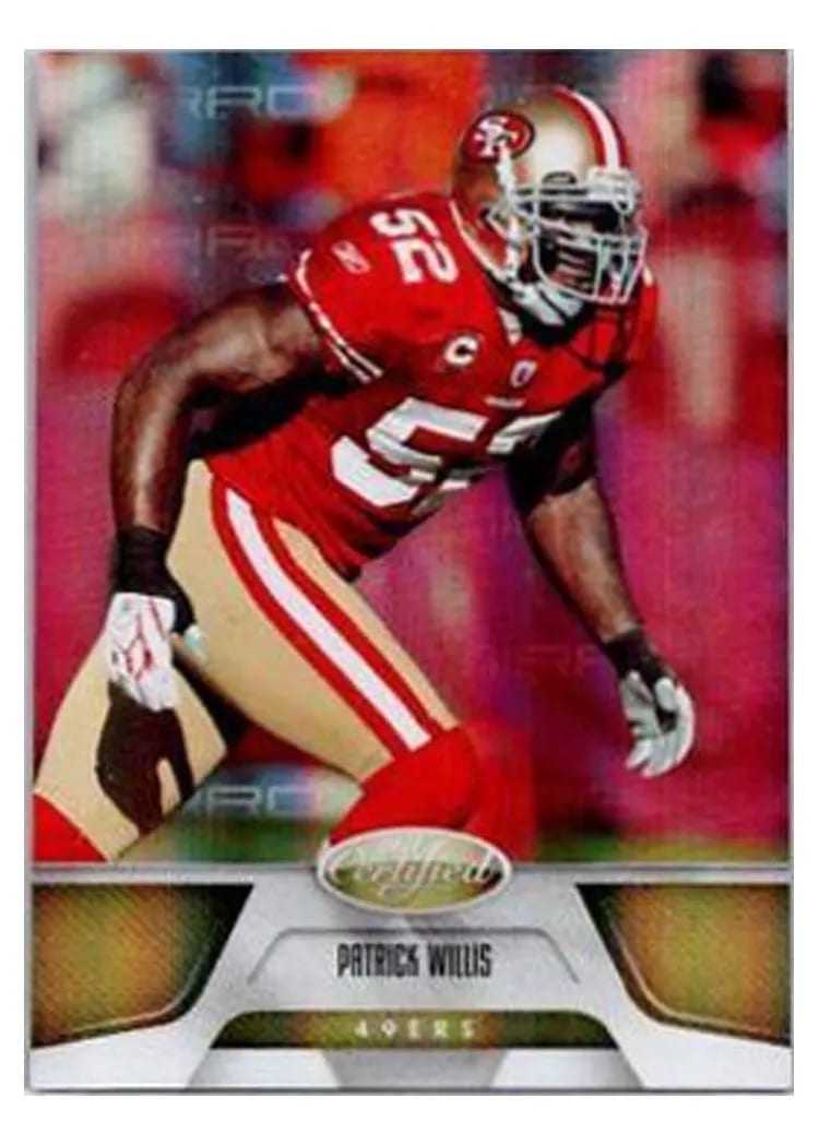 2011 Panini Certified Patrick Willis Mirror Emerald Autograph #127 card