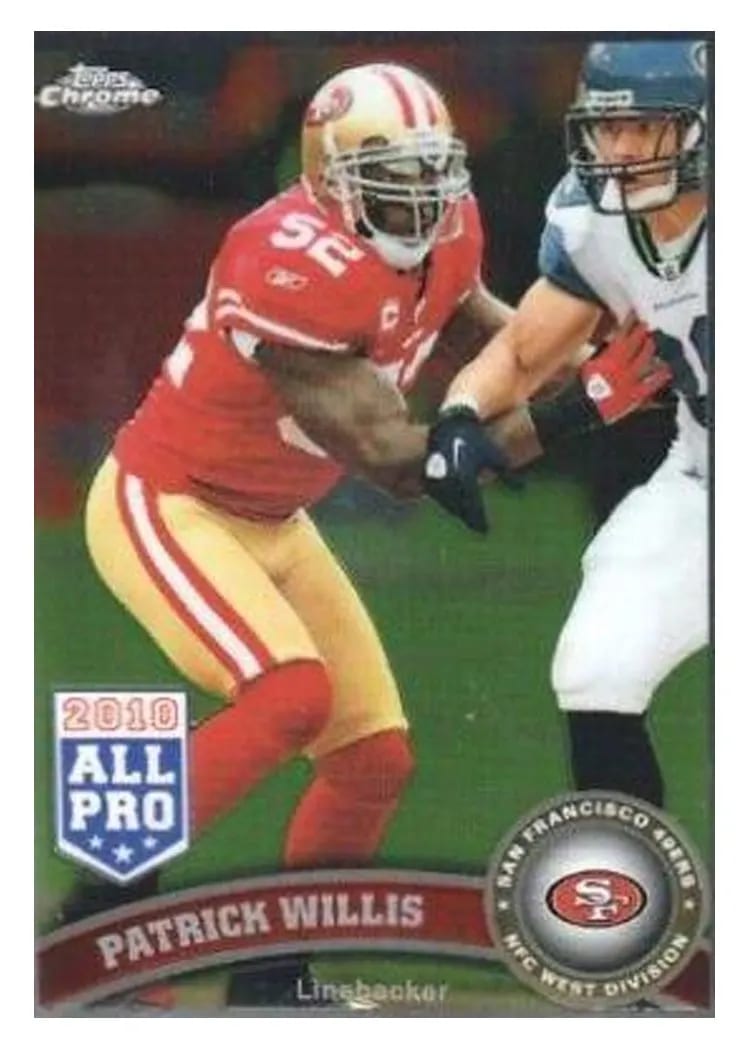 2011 Topps Chrome Patrick Willis #27 card