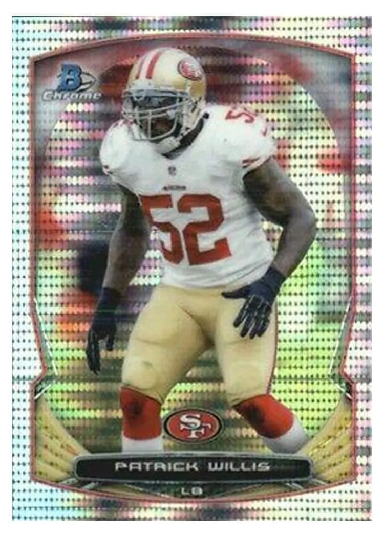 2014 Bowman Chrome Patrick Willis #15 card