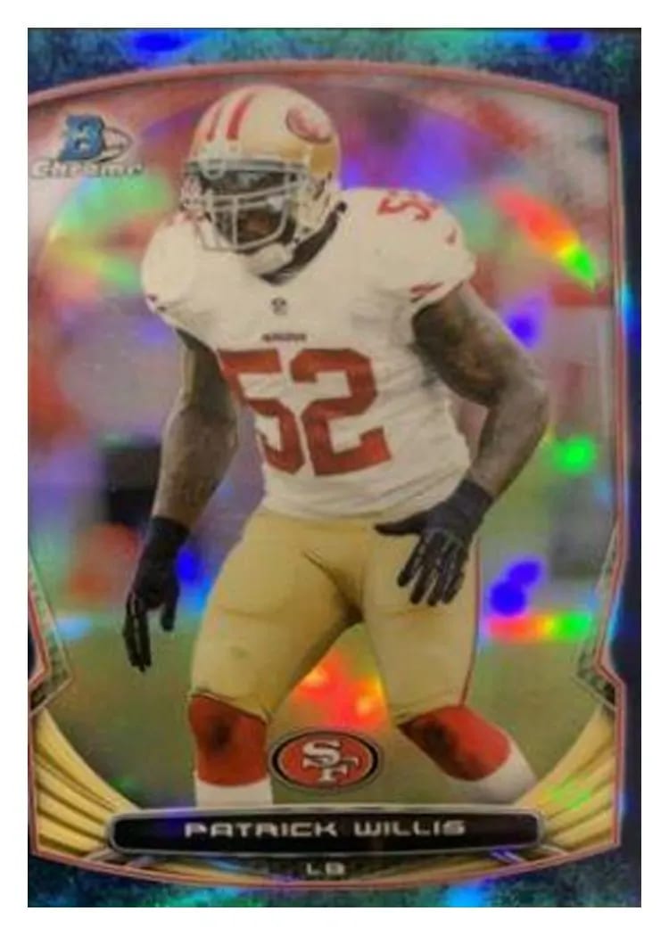 2014 Bowman Chrome Patrick Willis #15 card