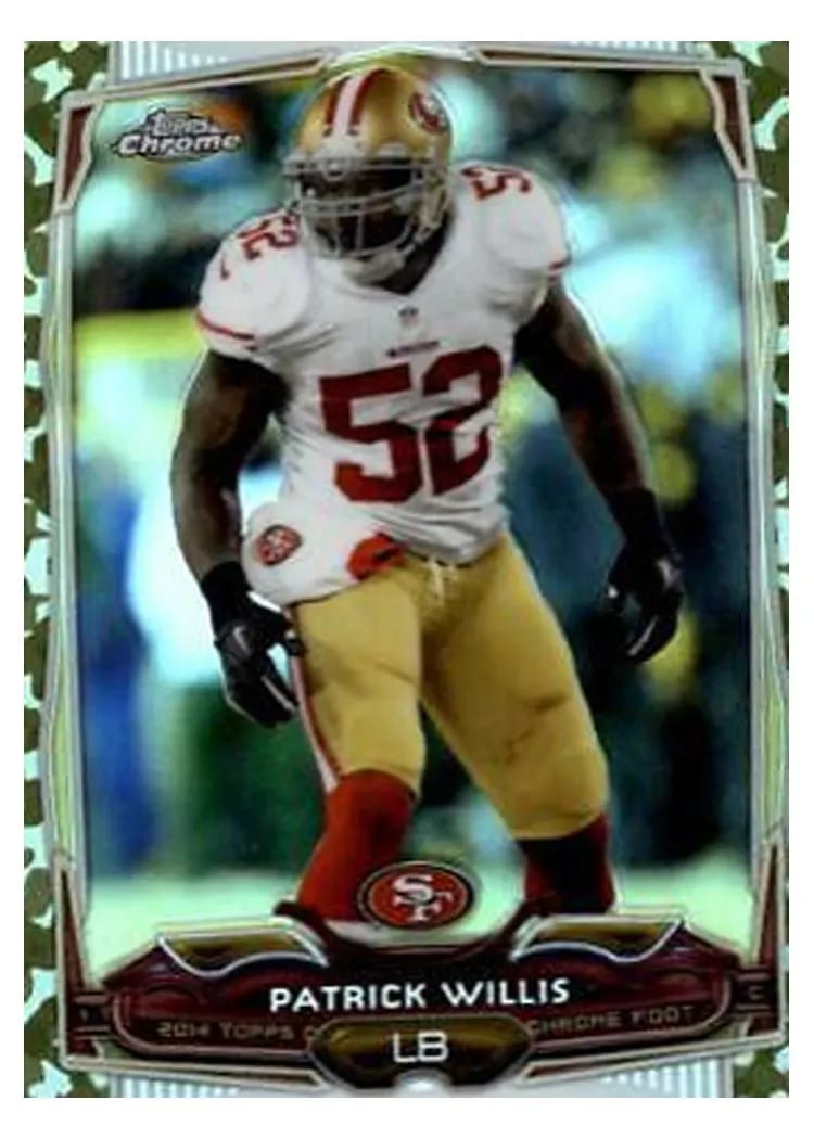 2014 Topps Chrome Patrick Willis #8 card