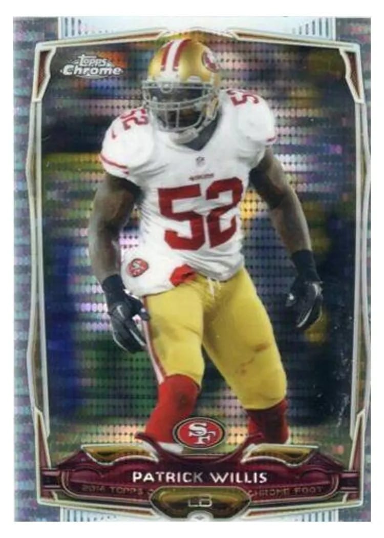 2014 Topps Chrome Patrick Willis #8 card