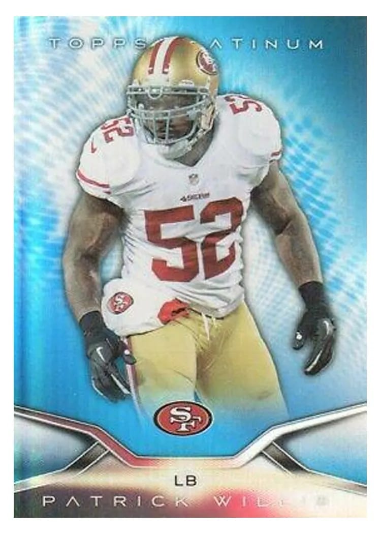 2014 Topps Platinum Patrick Willis Blue #27 card