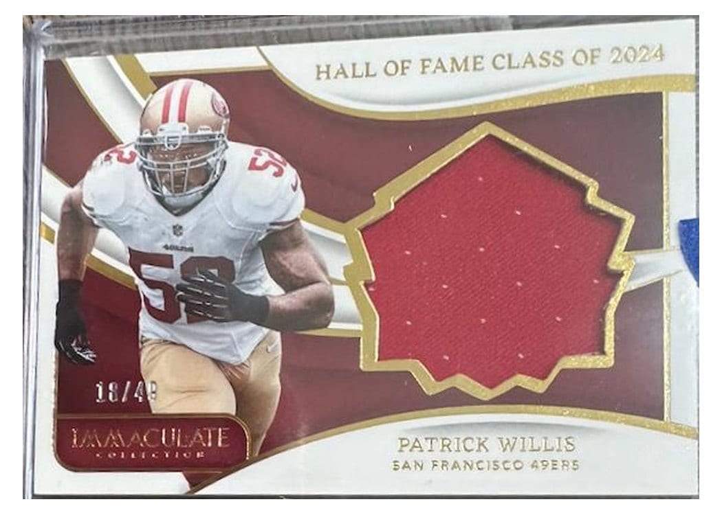 2024 Panini Immaculate Collection Immaculate HOF Jerseys Patrick Willis #29 card