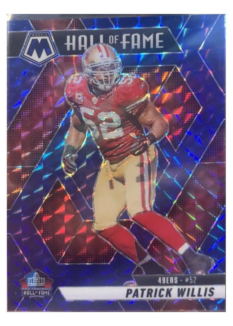 2025 Panini Mosaic Base Set Patrick Willis Blue Sparkle #299 card