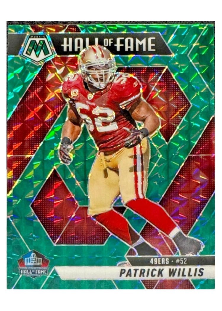 2025 Panini Mosaic Base Set Patrick Willis Green Sparkle #299 card