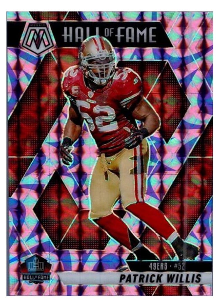 2025 Panini Mosaic Base Set Patrick Willis Camo Pink #299 card