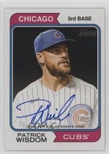 2022 Topps Heritage Real One Autographs Patrick Wisdom #ROA-PW card