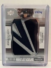 2021-22 Upper Deck Premier Premier Mega Patch Chest Logos Patrik Laine #PMP-PL card
