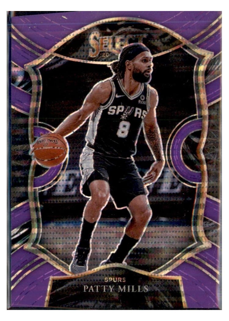 2020-21 Panini Select Base Set Patty Mills Neon Purple Pulsar #48 card