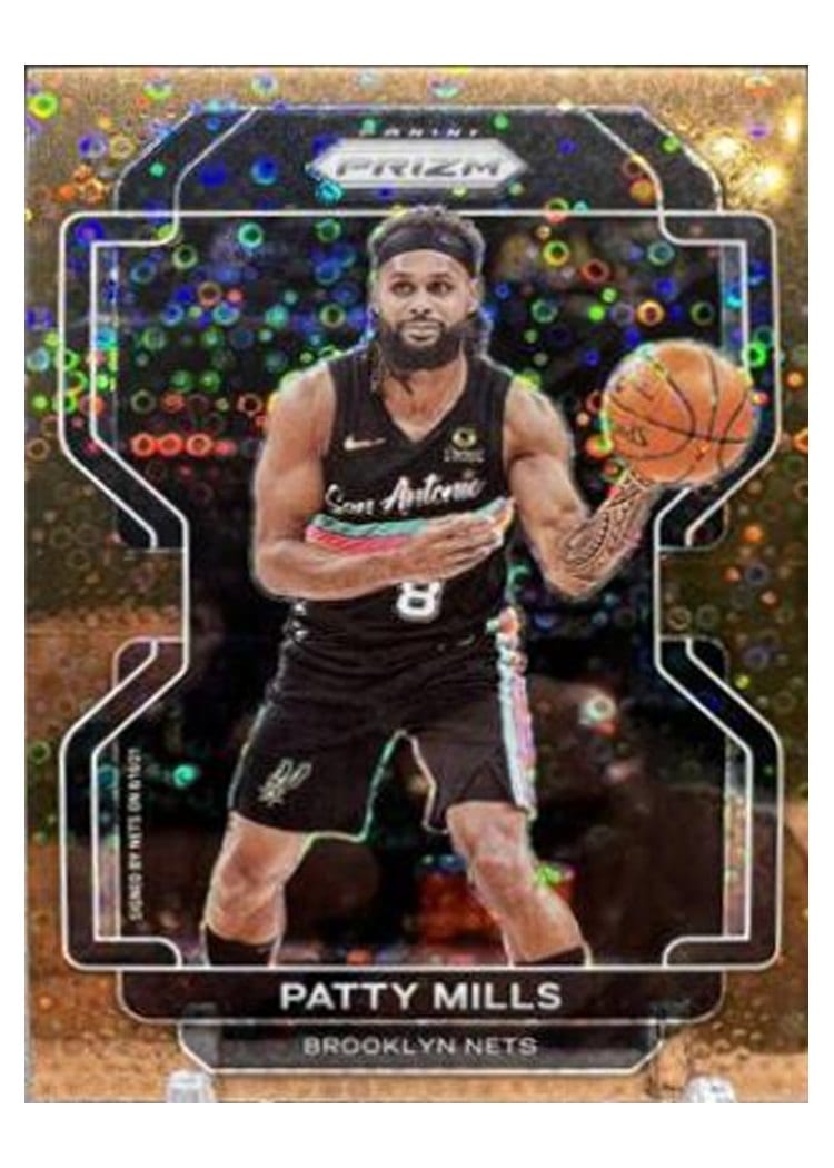 2021-22 Panini Prizm Base Set Patty Mills Fast Break Bronze Prizm #151 card