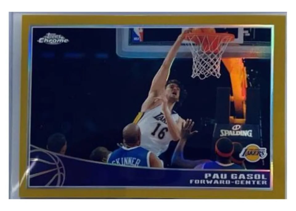 2009 Topps Chrome Pau Gasol #45 card