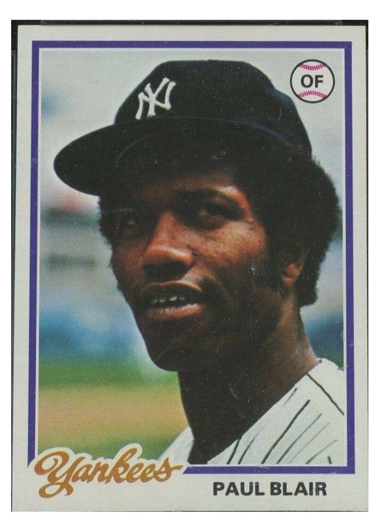 1978 Topps Paul Blair #114 card