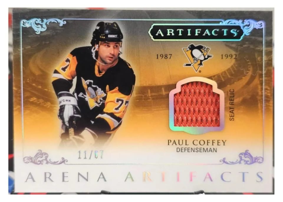 2023-24 Upper Deck Artifacts Arena Artifacts Paul Coffey #AA-PC card