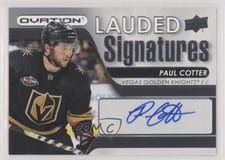 2021-22 Upper Deck Ovation Lauded Signatures Paul Cotter #LS-PC card