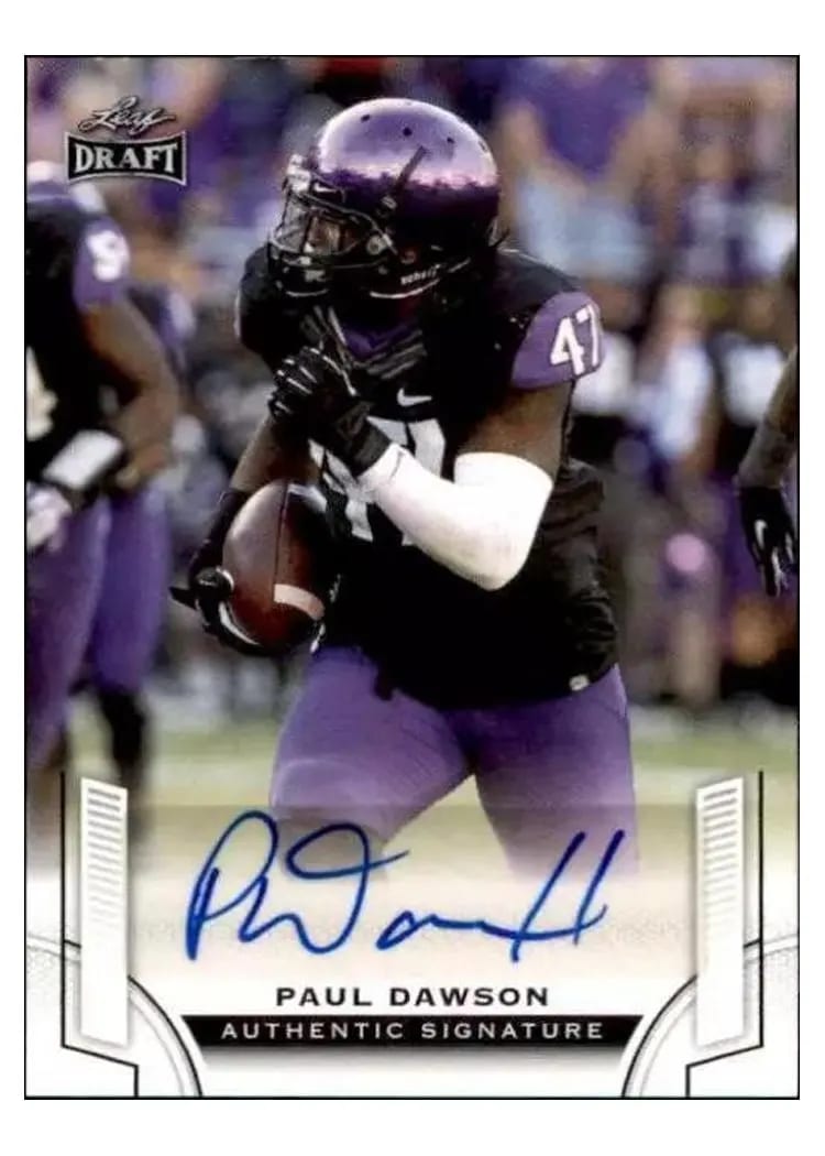 2015 Leaf Draft Autograph Paul Dawson #BA-PD2 card