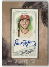 2018 Topps Allen & Ginter Framed Mini Autographs Paul DeJong #MA-PD card