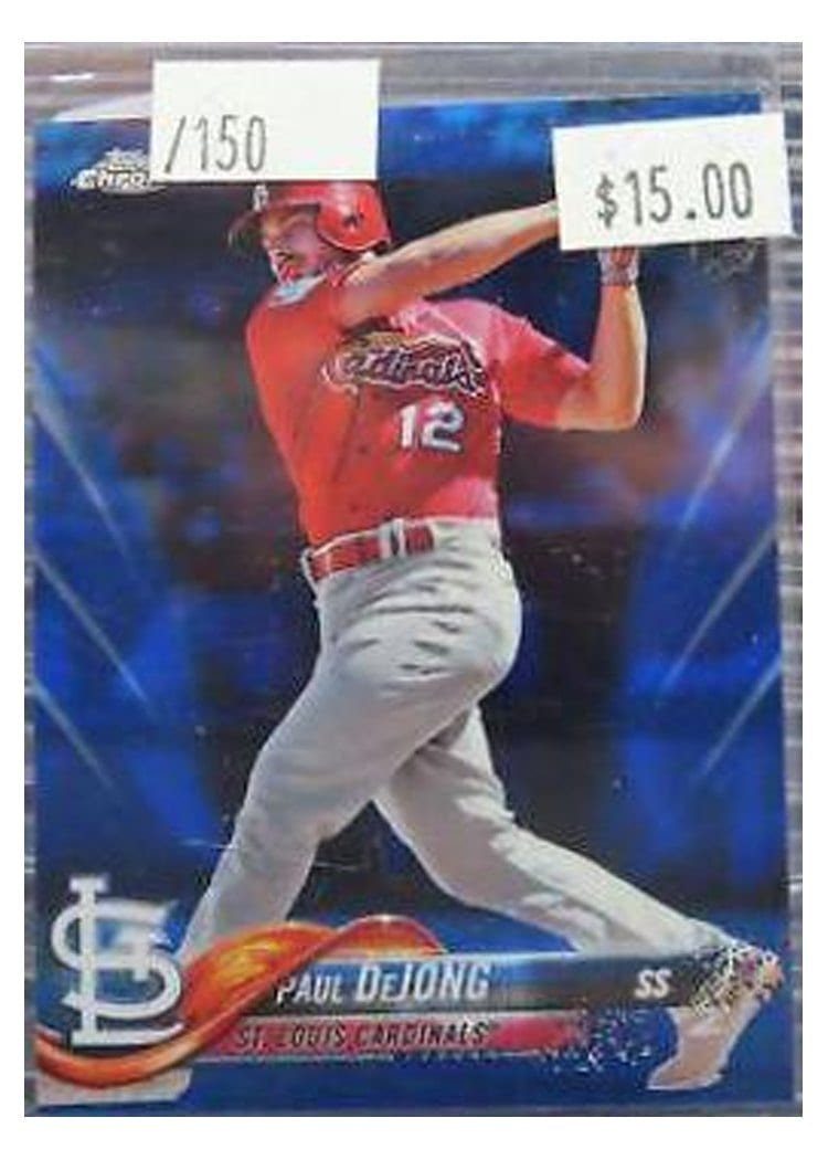 2018 Topps Chrome Base Set Paul DeJong #79 card