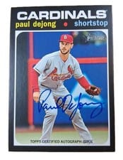 2020 Topps Heritage Real One Autographs Paul DeJong #ROA-PD card