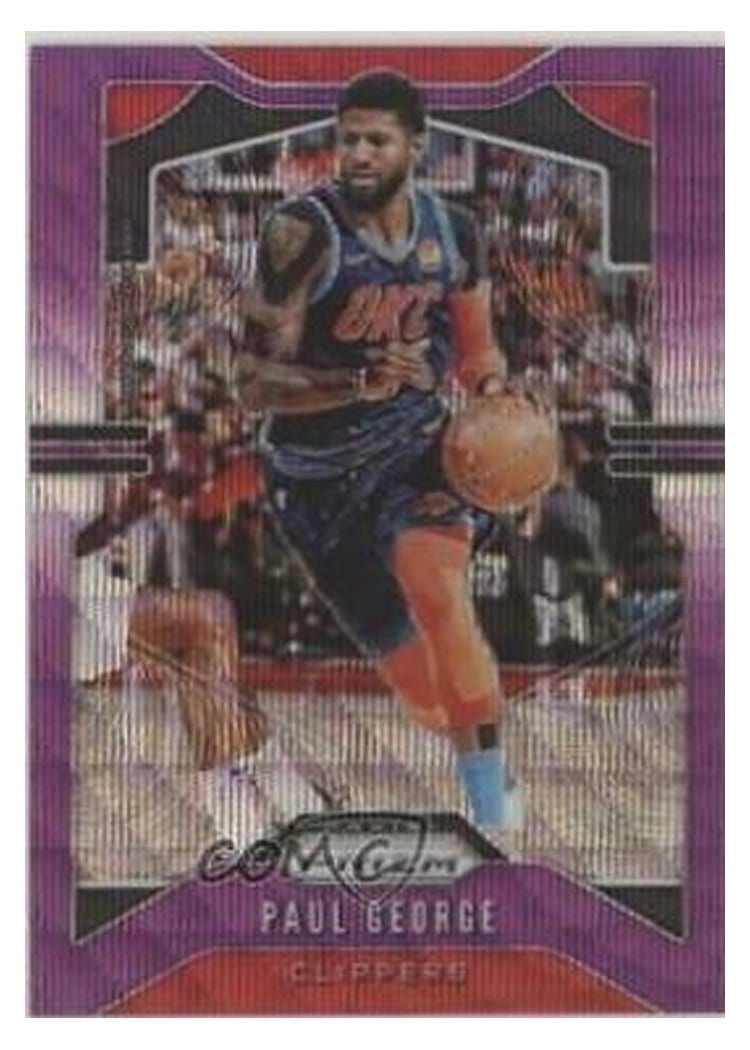 2019-20 Panini Prizm Base Set Paul George #185 card