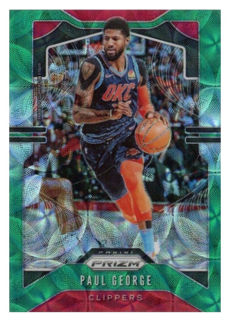 2019-20 Panini Prizm Base Set Paul George #185 card