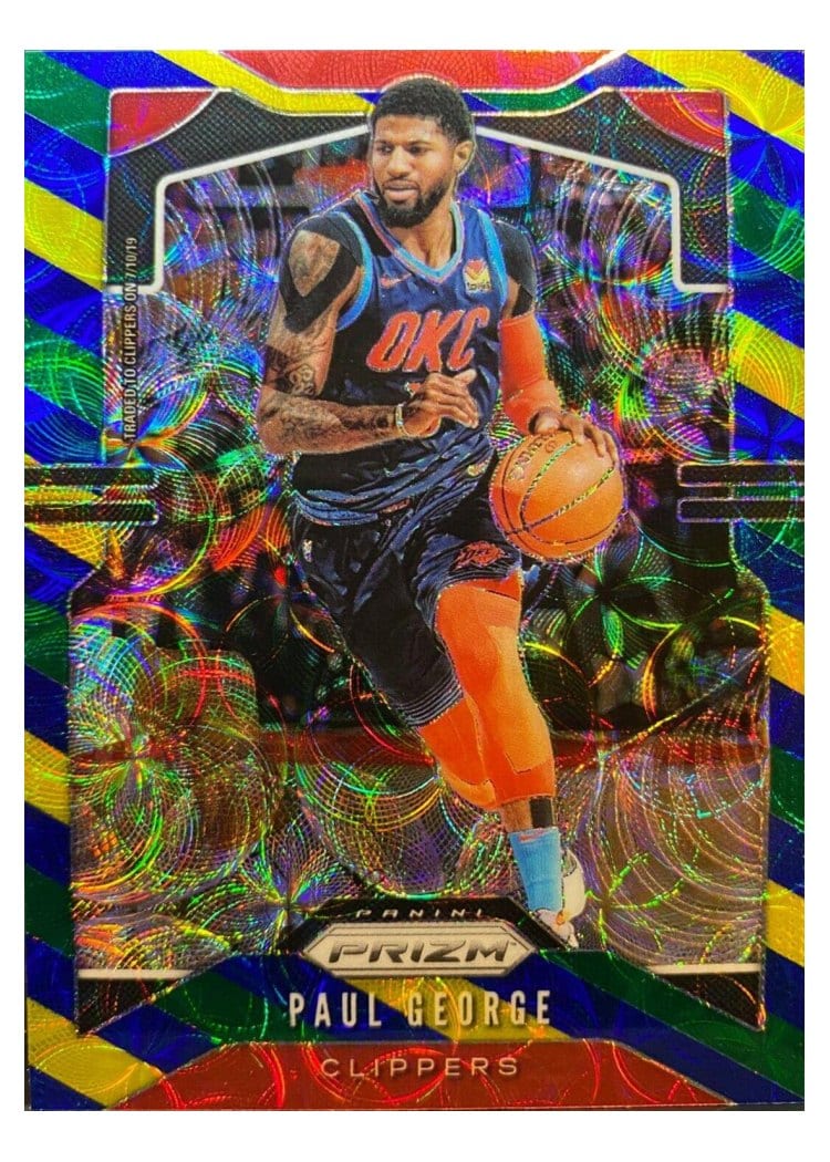 2019-20 Panini Prizm Base Set Paul George #185 card