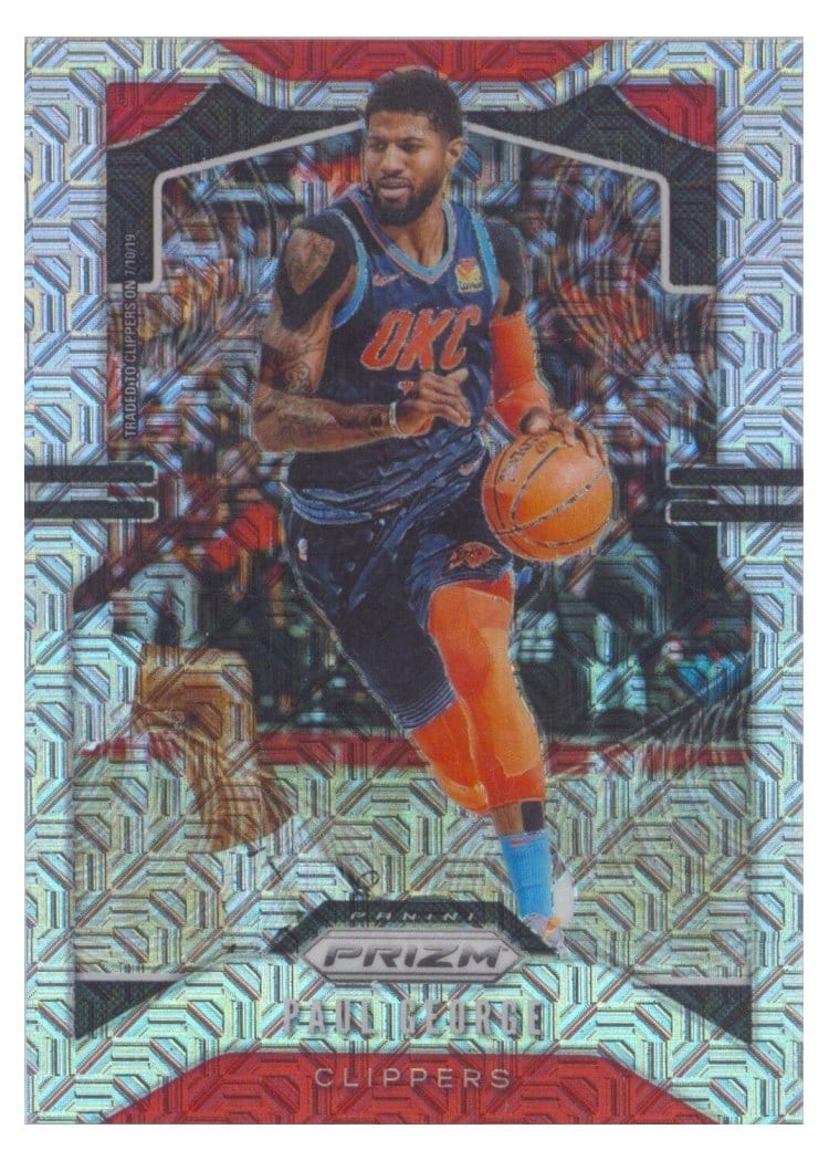 2019-20 Panini Prizm Base Set Paul George #185 card