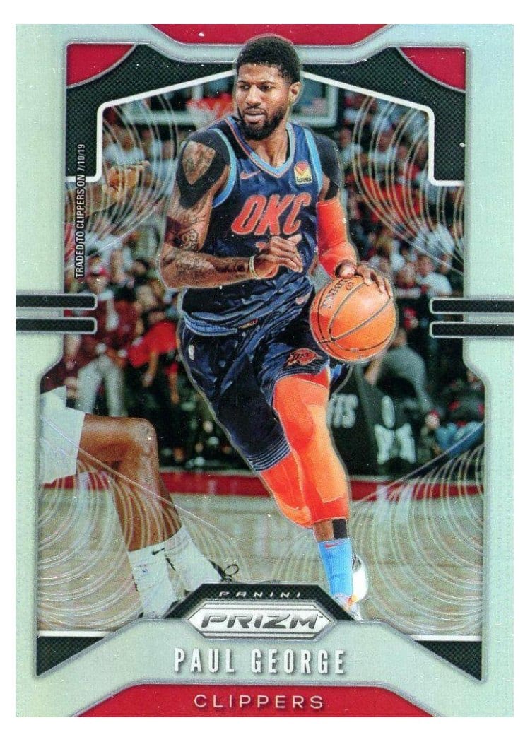 2019-20 Panini Prizm Base Set Paul George #185 card