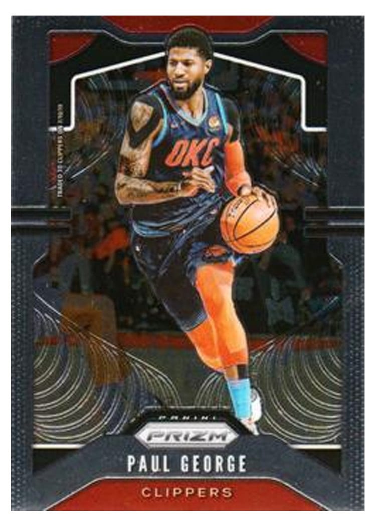 2019-20 Panini Prizm Base Set Paul George #185 card