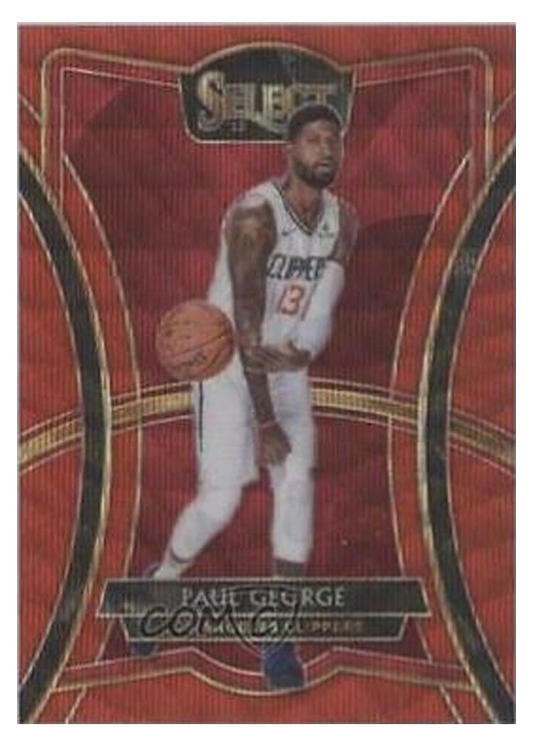 2019-20 Panini Select Base Set Paul George Red Wave #117 card