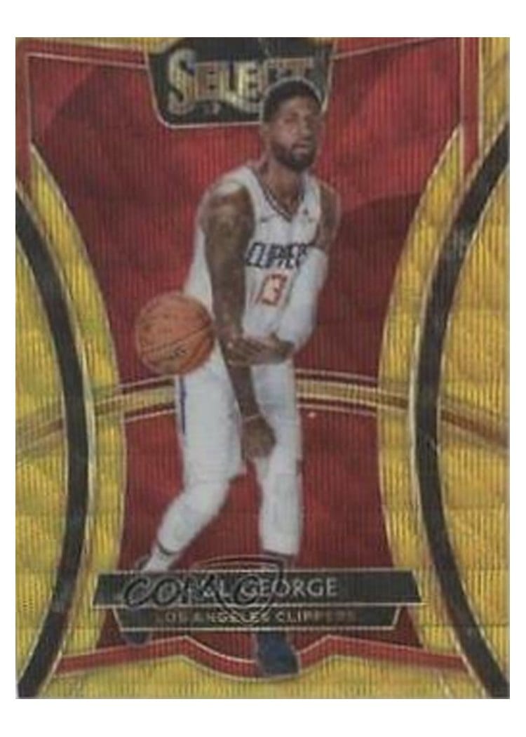 2019-20 Panini Select Base Set Paul George #117 card
