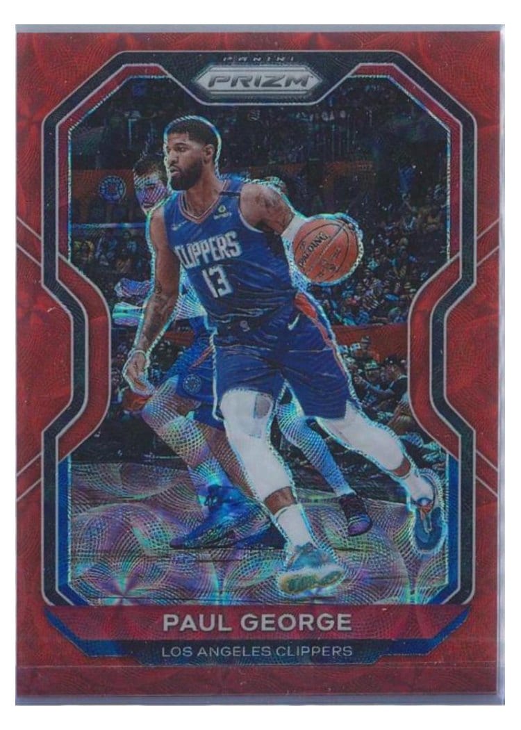 2020-21 Panini Prizm Base Set Paul George #14 card