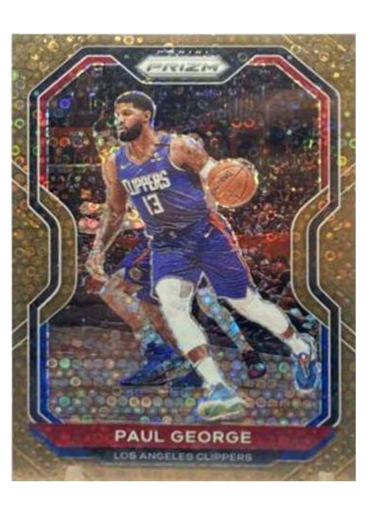 2020-21 Panini Prizm Base Set Paul George #14 card