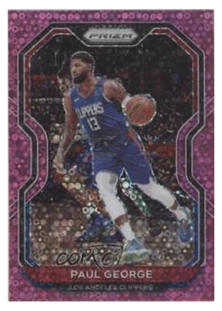 2020-21 Panini Prizm Base Set Paul George #14 card